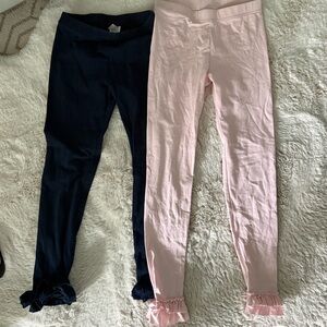 Crewcuts Light Pink and Navy Leggings